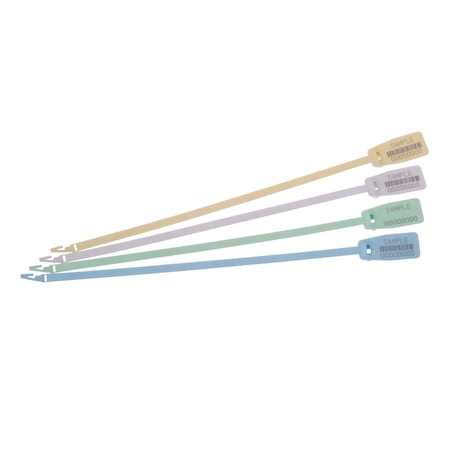 Dickey Mfg Co SmartLockII - 9in Strap length 8.78in usable, 10.75in overall seal length, White, 1000PK 9SLII07